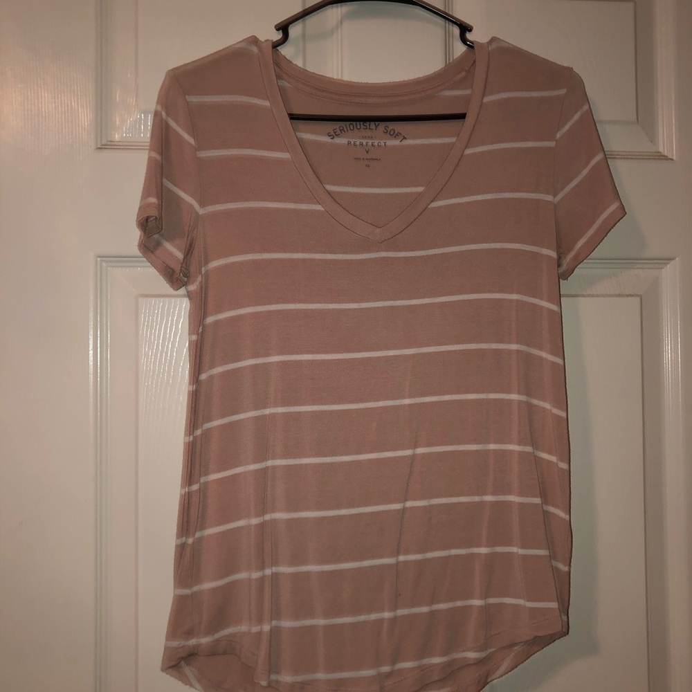 Pink striped shirt